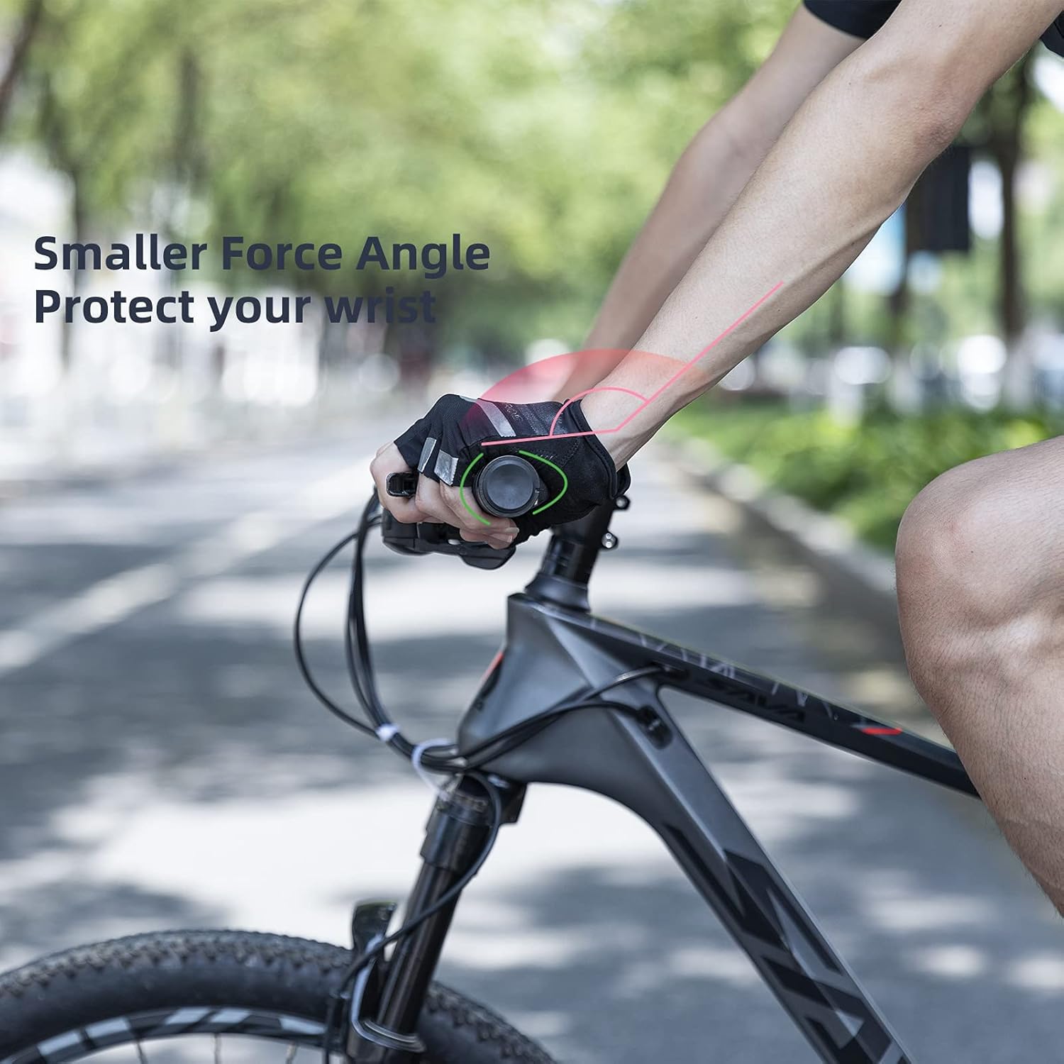 ROCKBROS Empuñaduras de bicicleta de montaña, empuñaduras para manillar de bicicleta, doble abrazadera de aluminio para MTB BMX, extremos de barra