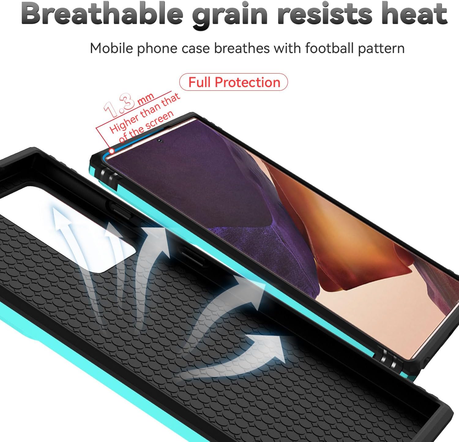 Funda para Samsung Galaxy Note 20 Ultra con cubierta para lente de cámara, protector de pantalla HD, prueba de caídas de grado militar, soporte de