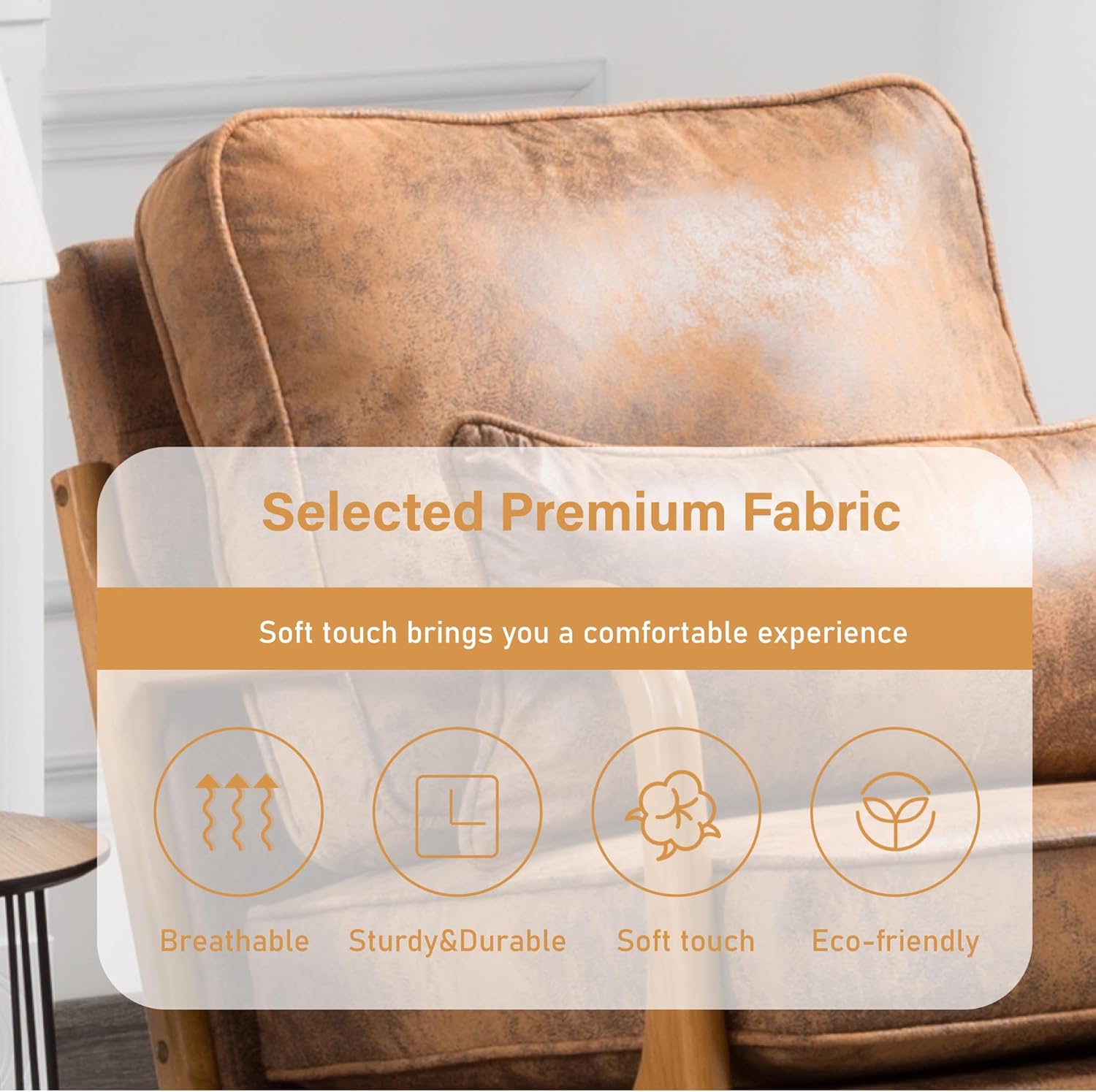 Silla decorativa para sala de estar, sillón tapizado moderno de mediados de siglo con almohada, sillón de lectura, cómoda silla decorativa para