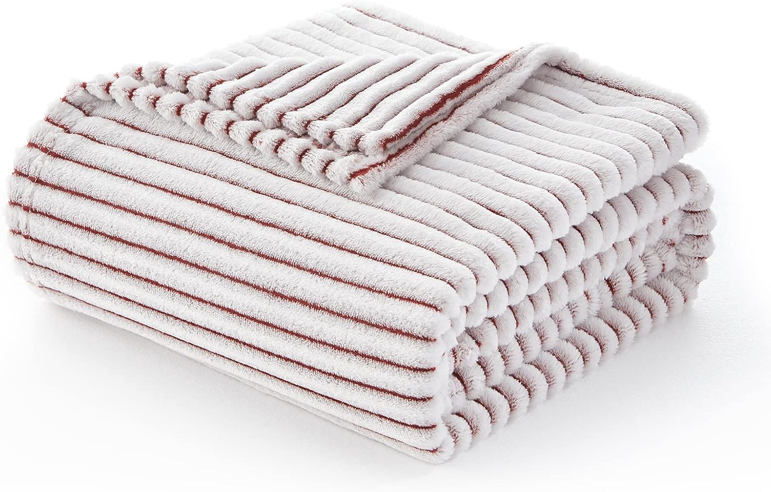 EMME Manta súper suave para mujer, cálida manta de franela de vellón para sofá, tamaño Queen, manta de cama jacquard acanalada 3D de felpa para