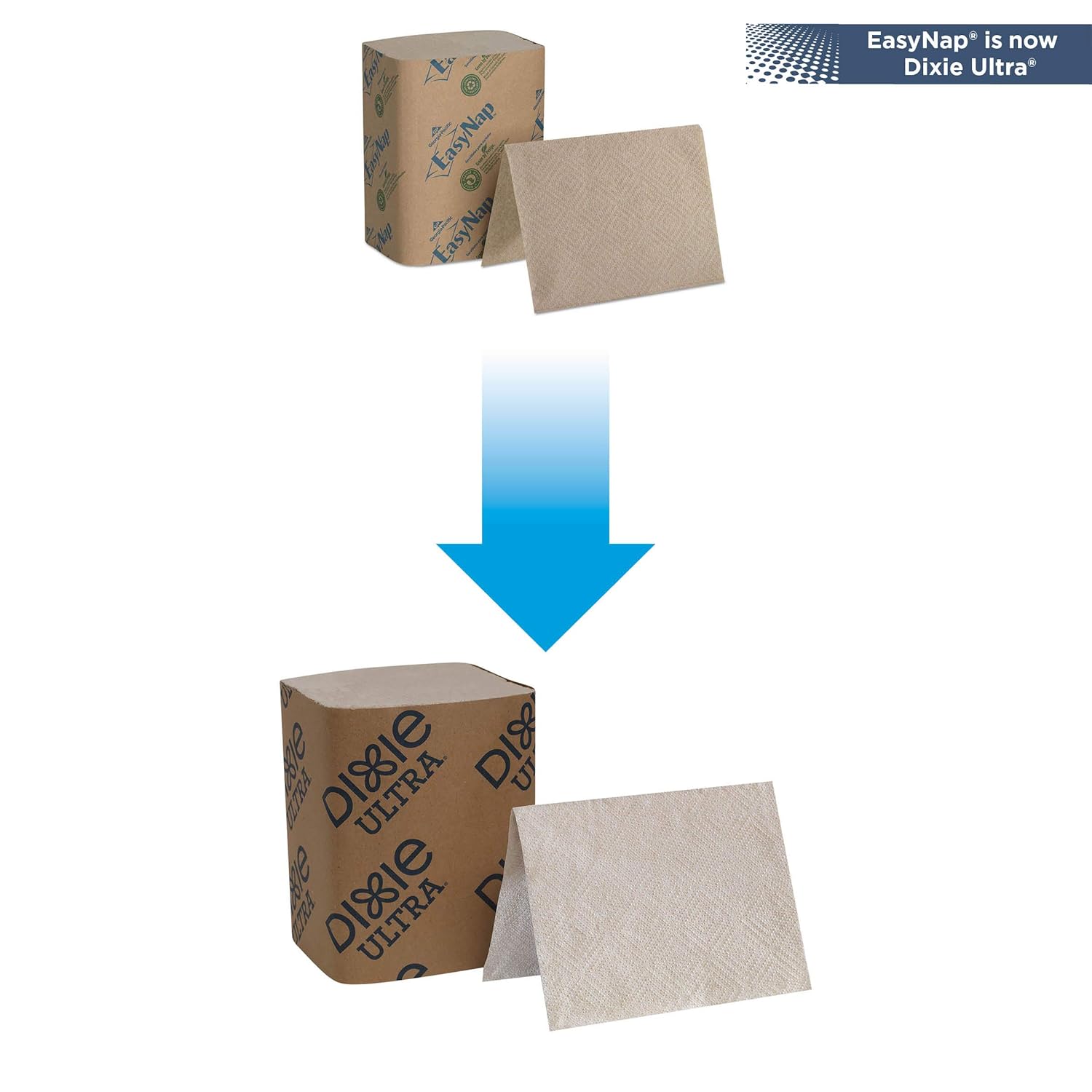 Servilletas de 2 capas Dixie Ultra Interfold de recambio para dispensador de servilletas, Marrón, 6000