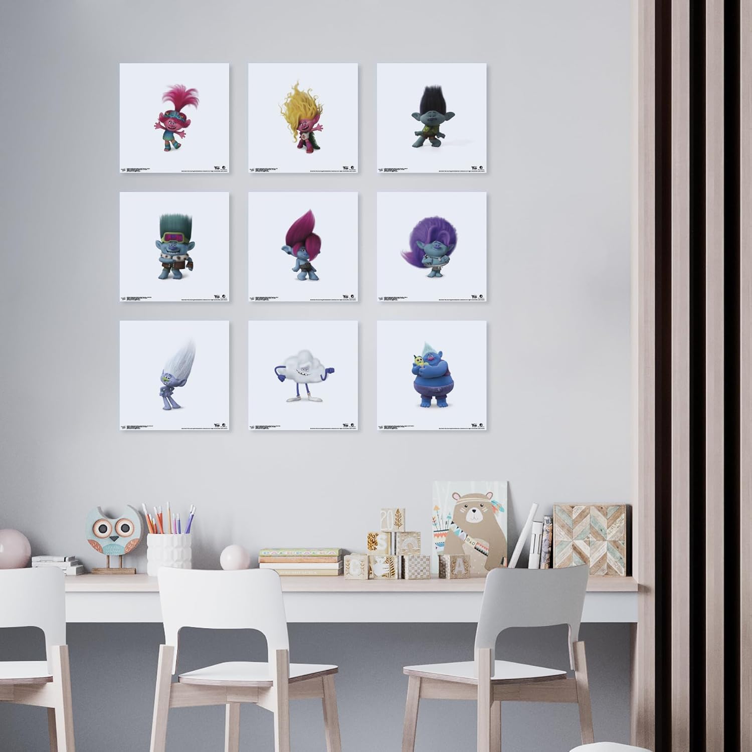 Trends International Gallery Pops Trolls Band Together – Póster de pared de arcilla para pared, 12.00 x 12.00 pulgadas, versión sin marco