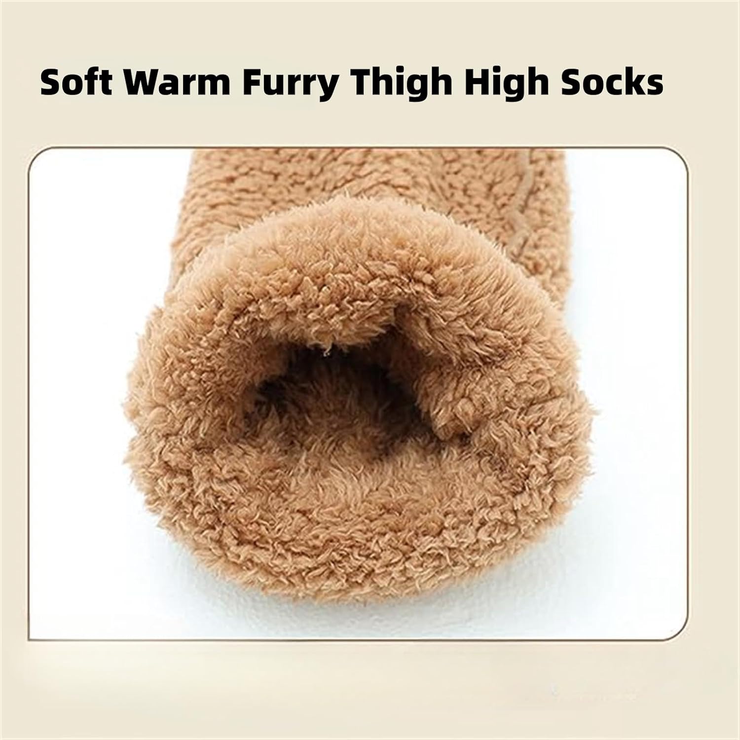Snuggs – Calcetines acogedores, pantuflas Snugglepaws, calentadores de piernas hasta la rodilla, suaves y cálidos calcetines altos hasta el muslo