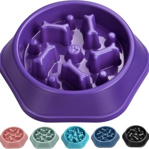 UPSKY Cuenco de alimentación lenta para perro, antiasfixia, alimentación lenta, cuenco de rompecabezas interactivo para detener la hinchazón, plato UPSKY Cuenco de alimentación lenta para perro, antiasfixia, alimentación lenta, cuenco de rompecabezas interactivo para detener la hinchazón, plato