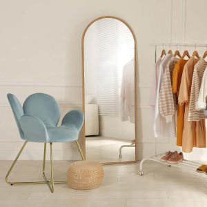 ANOUR Sillas decorativas modernas de terciopelo, sillas de sala de estar con patas de metal dorado, sillas de tocador tapizadas, sillones ANOUR Sillas decorativas modernas de terciopelo, sillas de sala de estar con patas de metal dorado, sillas de tocador tapizadas, sillones