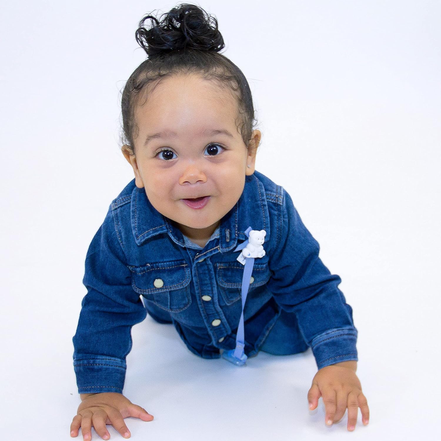 Baby Buddy Clip universal para chupete – Se ajusta al paci o se fija con anillo de silicona de ajuste universal, clip para chupete, para bebés de 4
