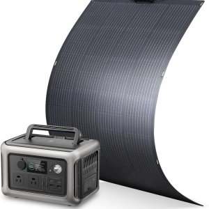 ALLPOWERS Estación de energía portátil R600 con panel solar flexible SF200 incluido, generador solar LiFePO4 de 600 W 299 Wh con módulos solares ALLPOWERS Estación de energía portátil R600 con panel solar flexible SF200 incluido, generador solar LiFePO4 de 600 W 299 Wh con módulos solares