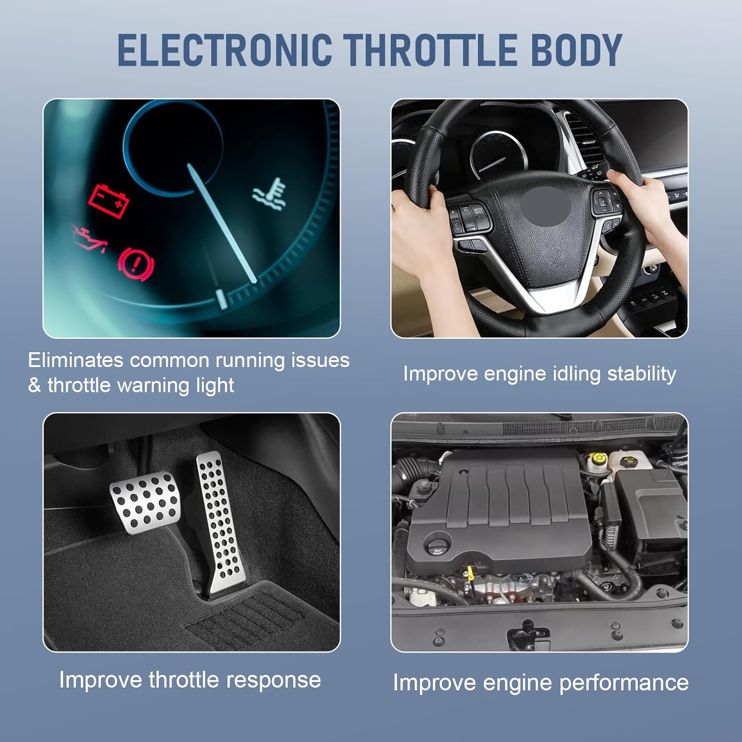 Cuerpo electrónico del acelerador compatible con Buick Rainier Chevy Colorado Impala, Monte Carlo, Trailblazer GMC Canyon Envoy Hummer H3Pontiac