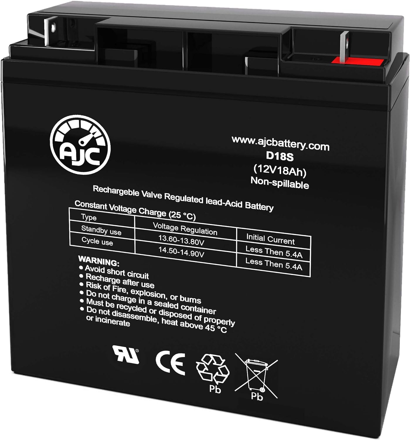 AJC Xantrex Technology XPower PowerSource 1800 12V 18Ah Jump Starter Battery – Este es un reemplazo de marca
