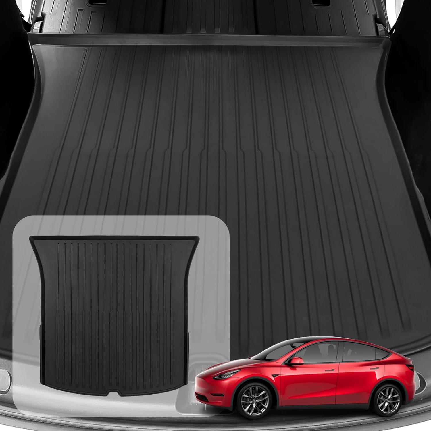 Alfombrillas de automóvil para Tesla modelo Y 2023-2020, alfombrillas de moldeo por inyección de TPE puro, protección para todo tipo de clima,