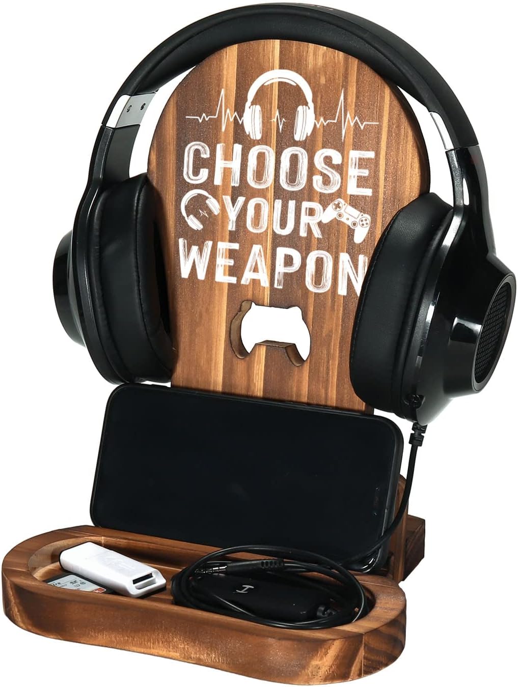 Regalos para jugadores adolescentes, soporte de auriculares para hombres, decoración de escritorio de sala de juegos, soporte de auriculares de