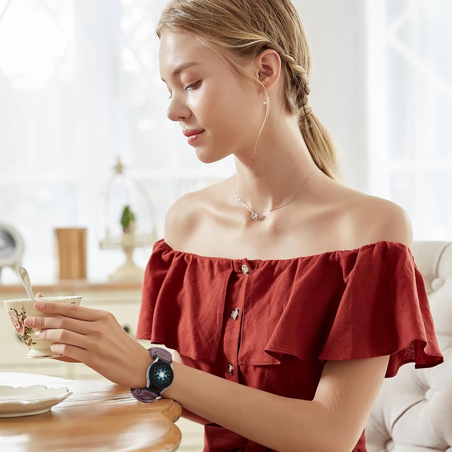 Adorve Correa elástica ajustable compatible con Samsung Galaxy Watch 5 BandWatch 4 de 1.575 pulgadas, 1.732 pulgadas (1.575 in)  Galaxy Watch 5 Pro
