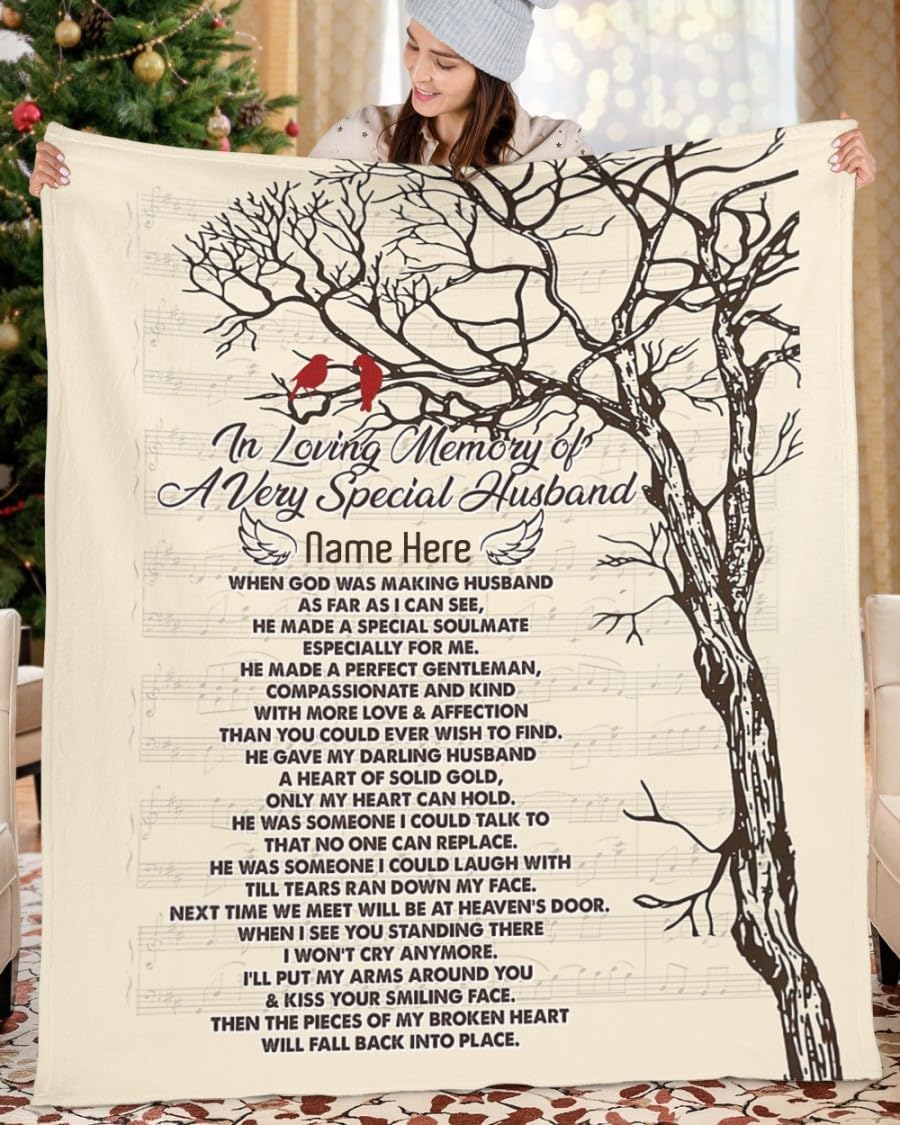 105Centuria Fakir Shop Piece of My Broken Heart Will Fall Back Into Place – Personalizar, manta, regalo conmemorativo, recuerdo, pérdida de familia,