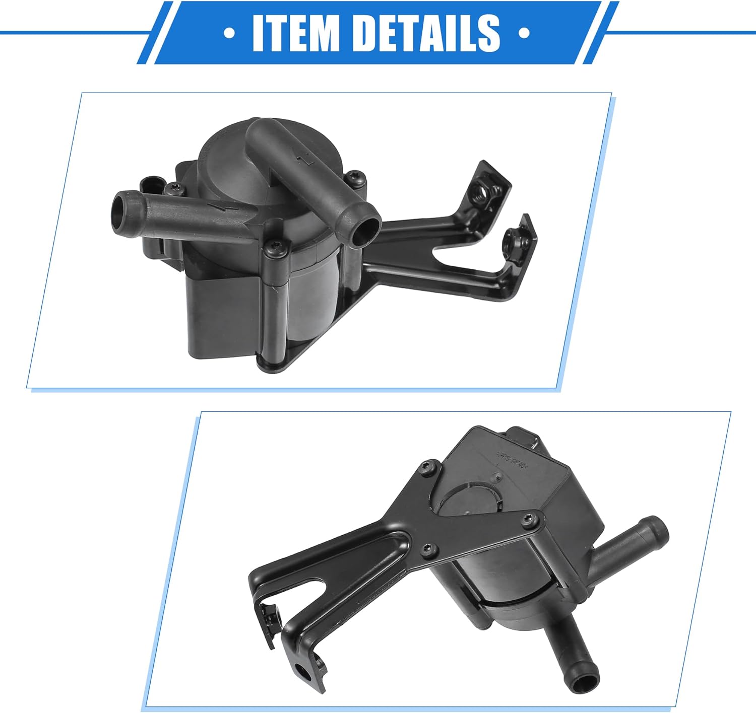 Inversor de enfriamiento de la bomba de agua del motor auxiliar del coche compatible para BMW 550i M5 M6 X5, plástico duradero negro