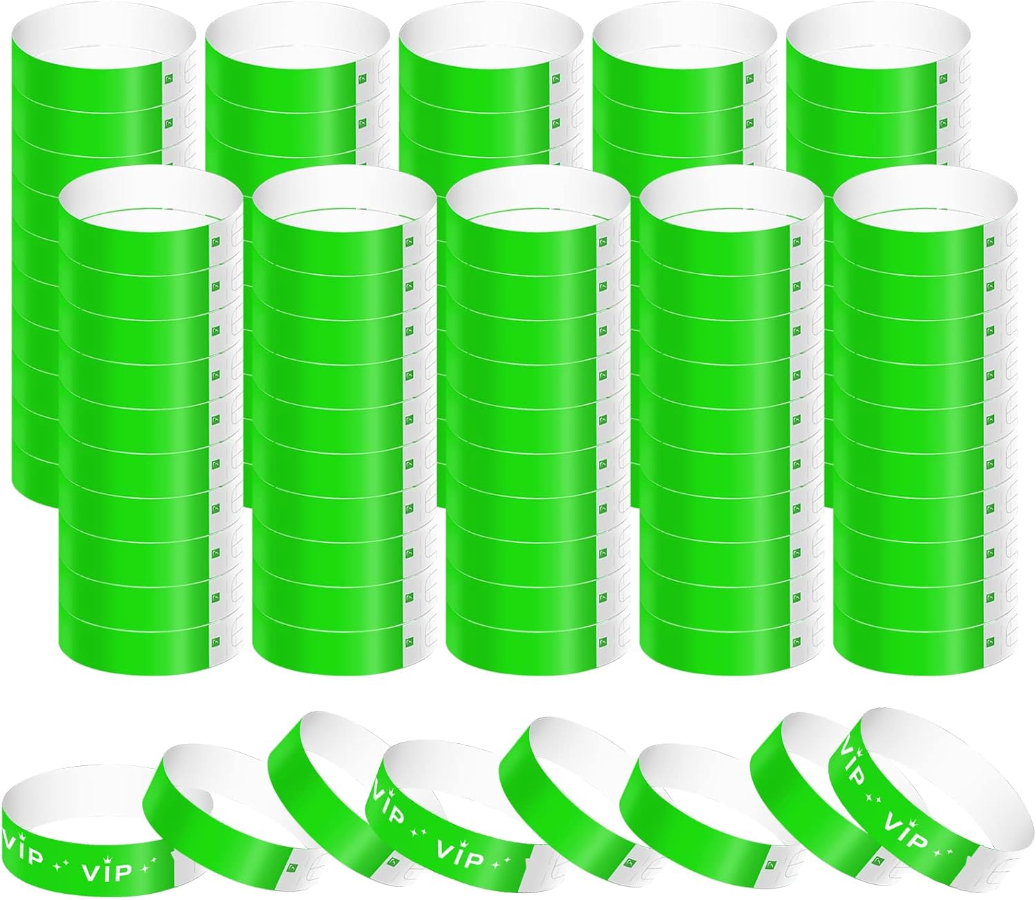 2020 pulseras de papel para eventos, pulseras de neón impermeables, pulseras de entrada para fiestas, pulseras de papel para eventos, festivales de