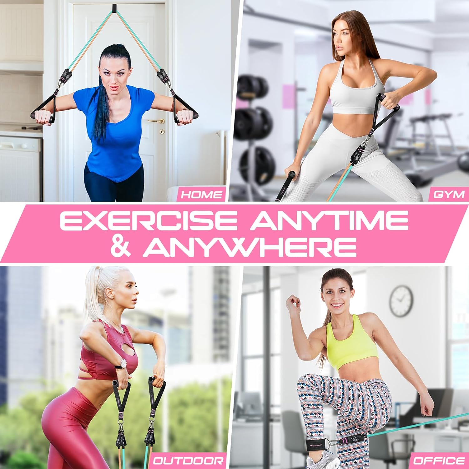 Bandas de resistencia para entrenamiento, bandas de ejercicio de 150 libras, bandas de entrenamiento, bandas de resistencia con asas para hombres y