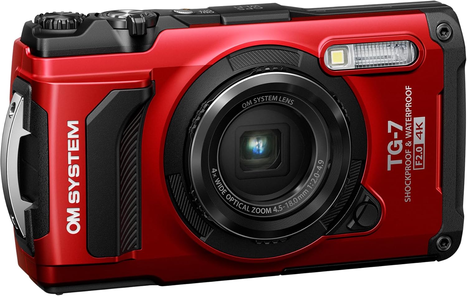 OM SYSTEM Tough TG-7 Cámara digital – Rojo