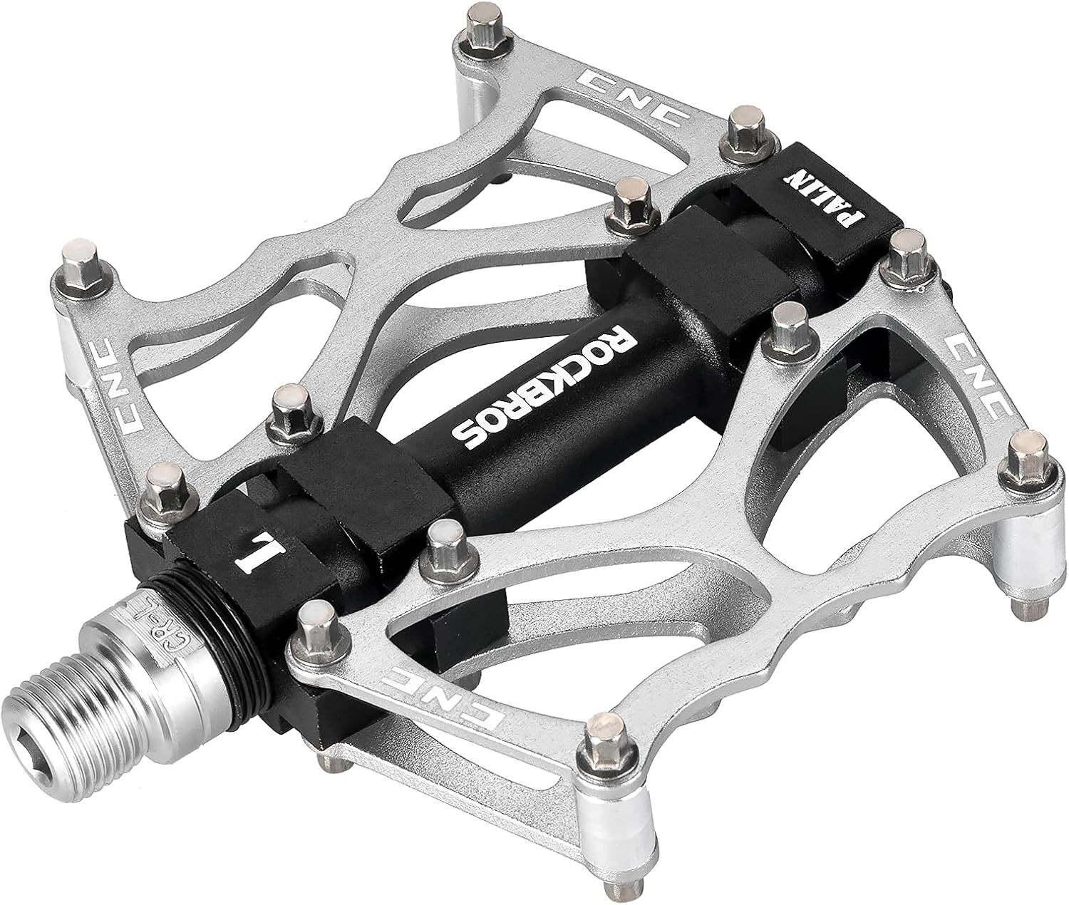 ROCKBROS Pedales de bicicleta de montaña Pedales MTB CNC antideslizante ligero aleación de aluminio Pedales de bicicleta rodamientos sellados