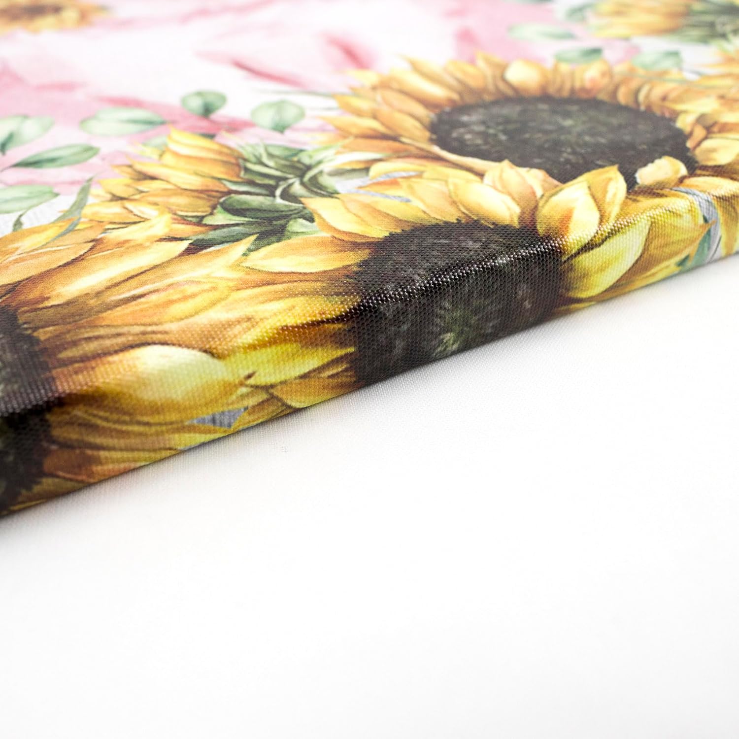 HVEST Arte de pared de girasol de cerdo, lindo cerdo y girasoles con mariposa en tablero rústico, pintura abstracta, lienzo de granja para baño,