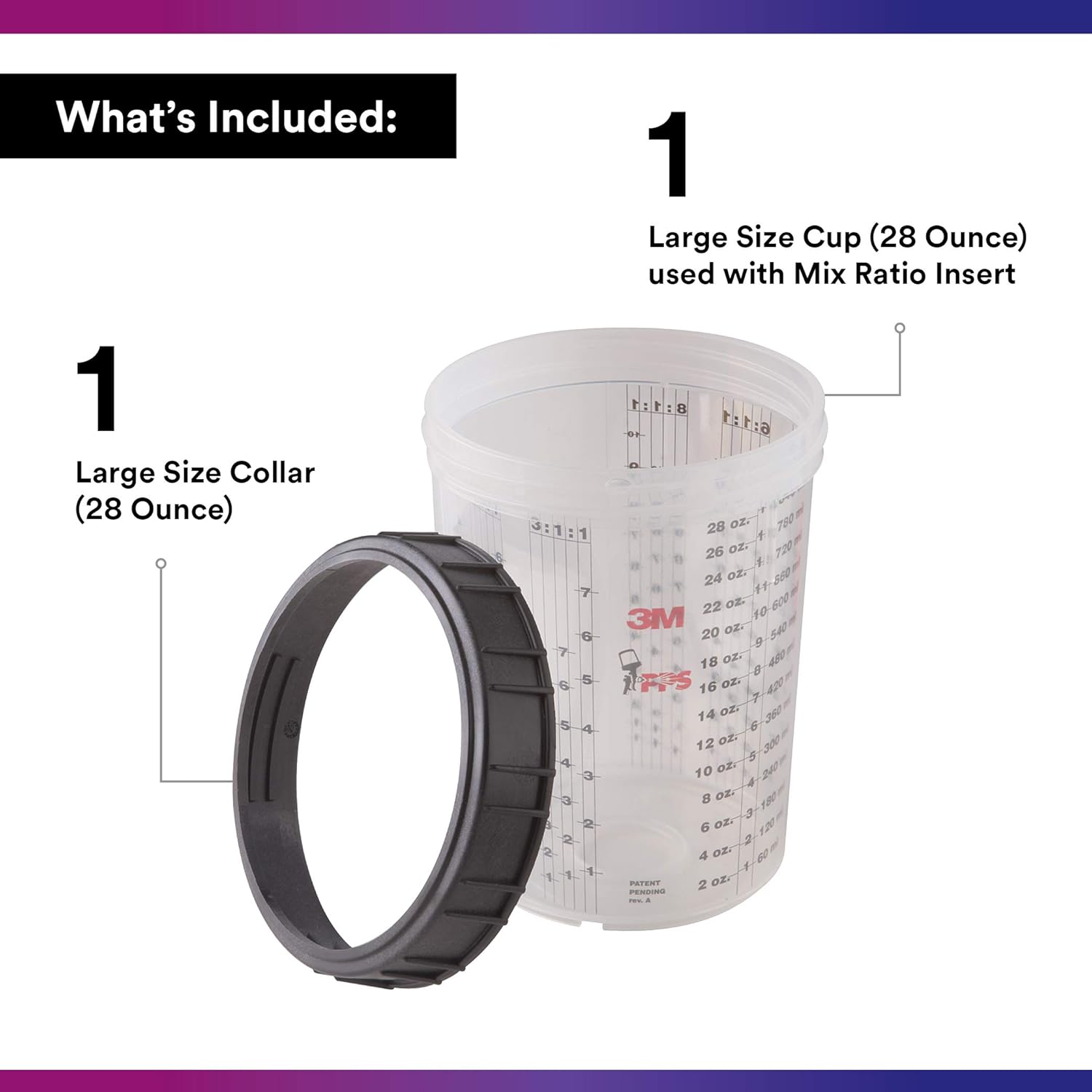 3M PPS (serie original) taza y collar, 16023, grande, 1 por caja