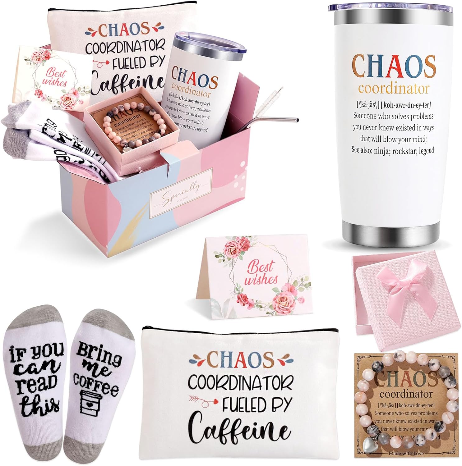 Regalos para coordinadores del caos, regalos para mujeres, regalos de agradecimiento para mujeres, regalos de compañeros de trabajo para mujeres,