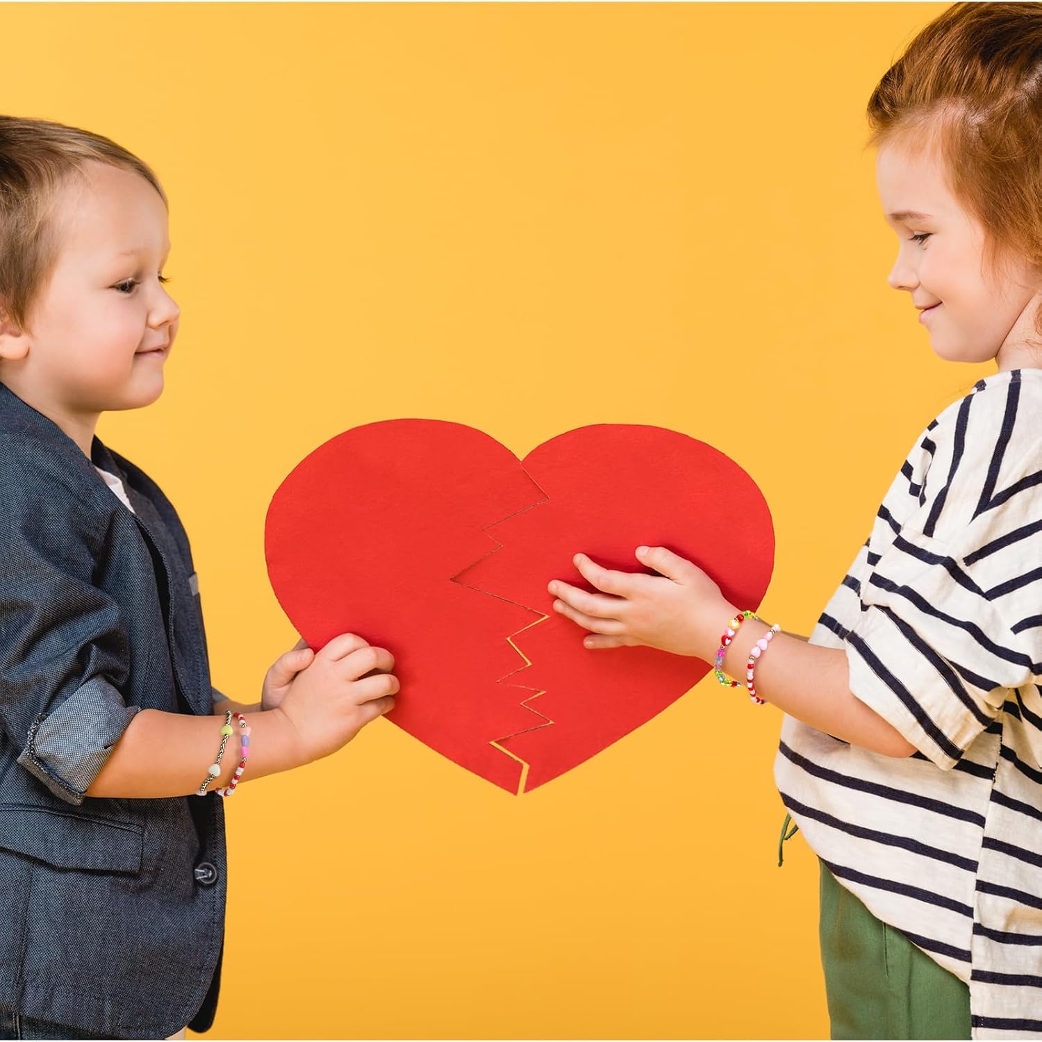 Juego de 48 pulseras de la amistad coloridas para niños, pulseras de cuentas ajustables, lindas pulseras de amistad de princesa, juego de pulseras