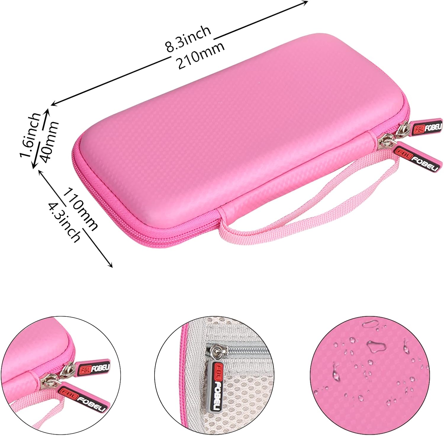 Funda de transporte compatible con calculadora científica CATIGA, impermeable, a prueba de golpes, bolsa de almacenamiento portátil de viaje (solo
