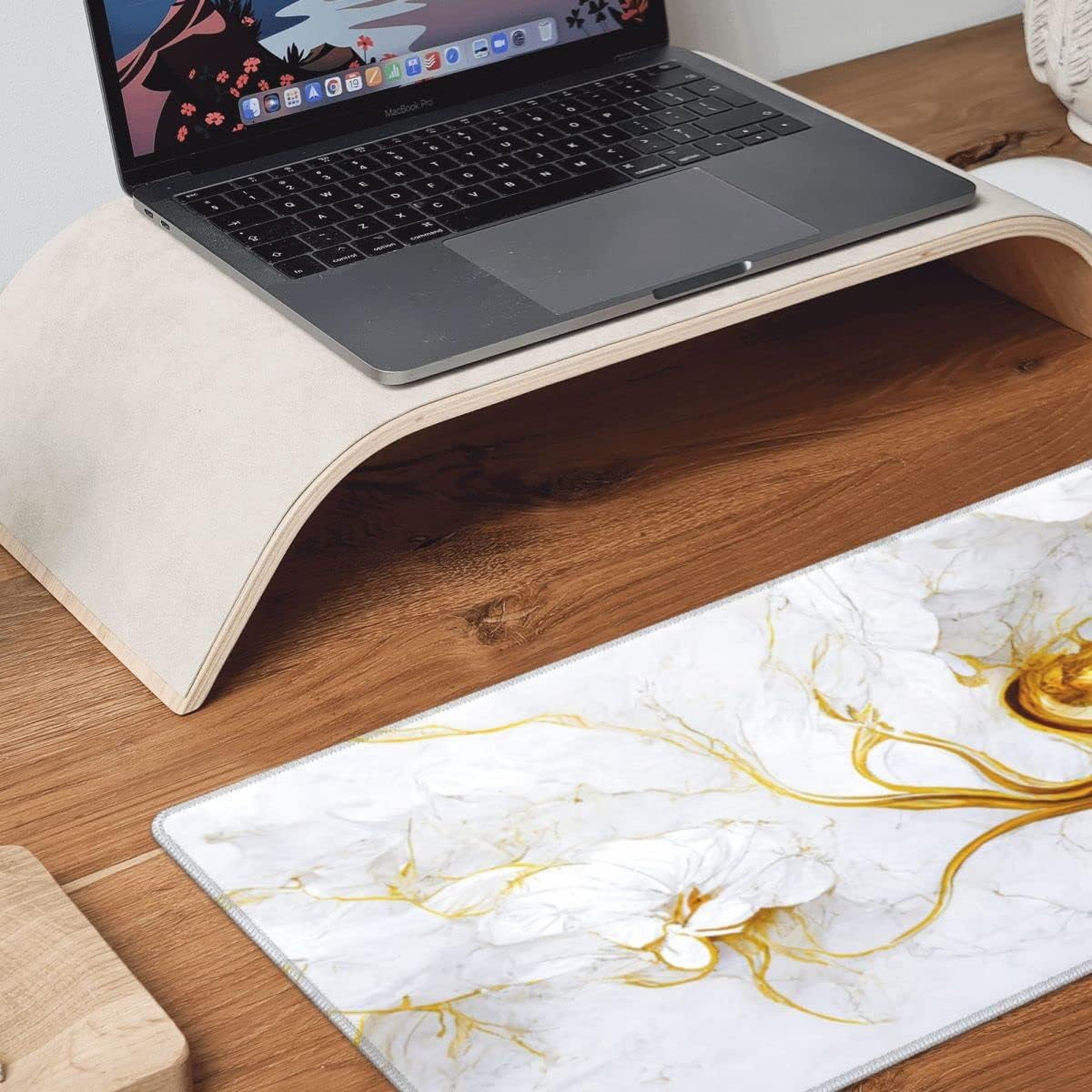 CANFLASHION Alfombrilla de escritorio para escritorio de oficina, 31.5 x 11.8 pulgadas, alfombrilla grande para mouse para juegos, alfombrilla de