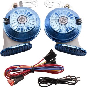 FARBIN Bocina de sonido variable súper fuerte, bocina de tren de 3 sonidos de 130 db, tono alto y bajo, para camiones, tren de barco, bocina de FARBIN Bocina de sonido variable súper fuerte, bocina de tren de 3 sonidos de 130 db, tono alto y bajo, para camiones, tren de barco, bocina de