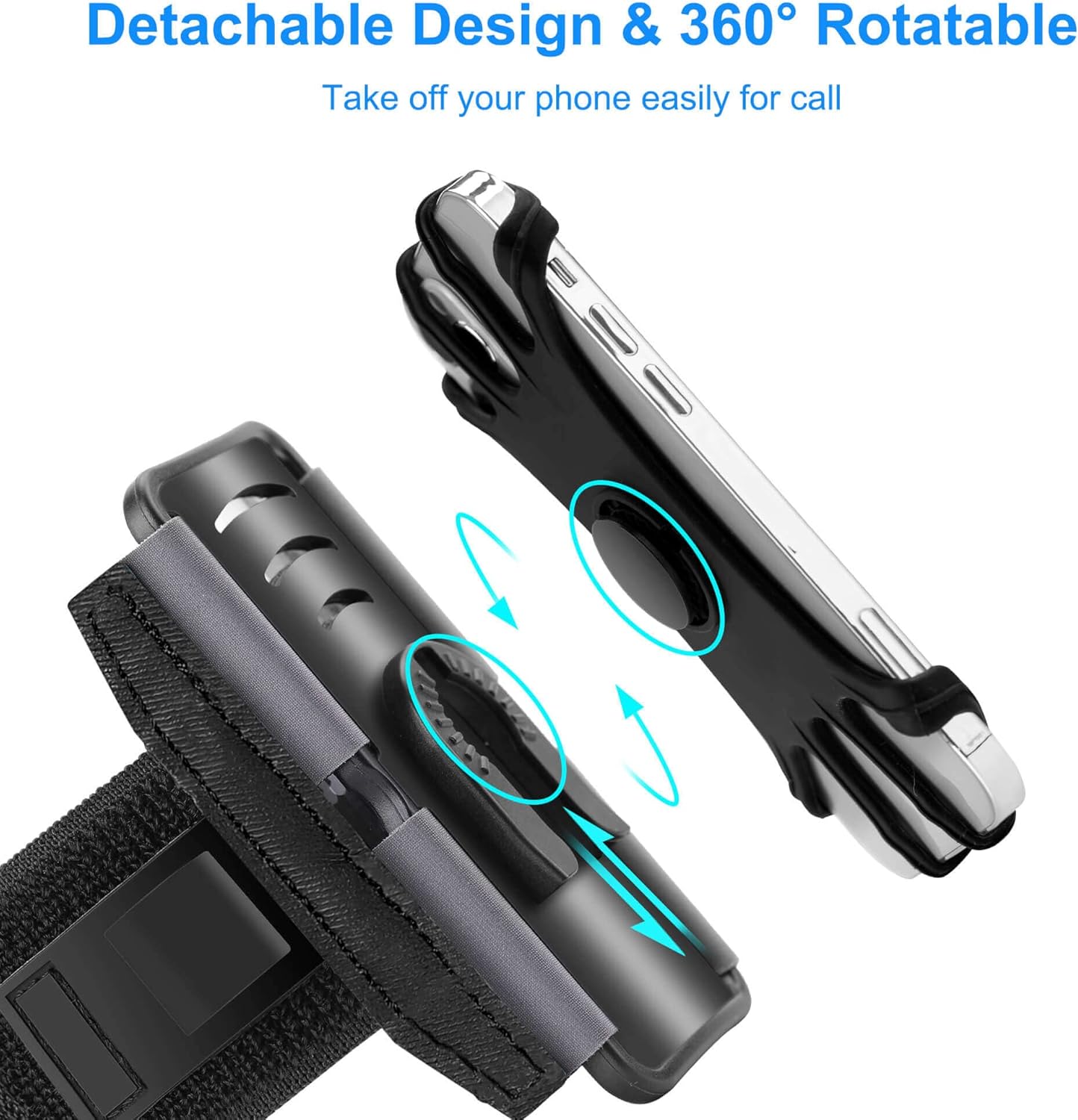 Paquete de 10 brazaletes para teléfono celular correa reflectante y ajustable compatible con iPhone 15 14 13 12 11 Mini Pro Max Plus Samsung Galaxy