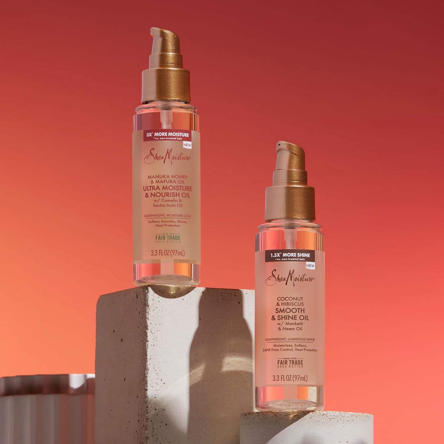 Aceite de karité para el cabello, miel de manuka y aceite de mafura, ultra humedad y nutrición para suavizar y alisar el cabello, 3.3 onzas
