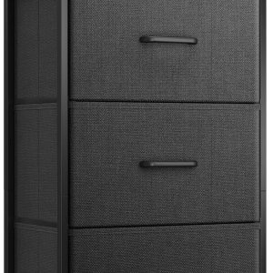 AODK Cómoda para dormitorio, mesita de noche, cómoda, cómoda, mesa auxiliar para sala de estar, armario con 3 cajones de almacenamiento, organizador AODK Cómoda para dormitorio, mesita de noche, cómoda, cómoda, mesa auxiliar para sala de estar, armario con 3 cajones de almacenamiento, organizador