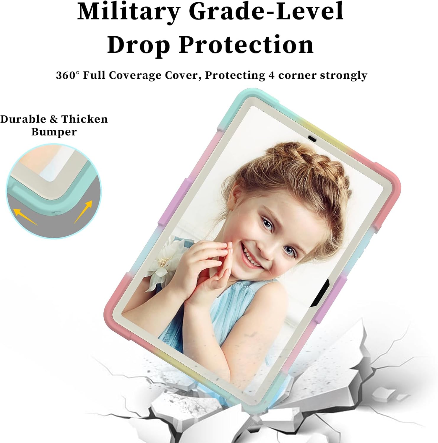 HOGENL Funda para Samsung Galaxy Tab S9+ Plus de 12.4 pulgadas con soporte para bolígrafo S, Galaxy Tab S9+ 2023 lanzado con soporte de mariposa,
