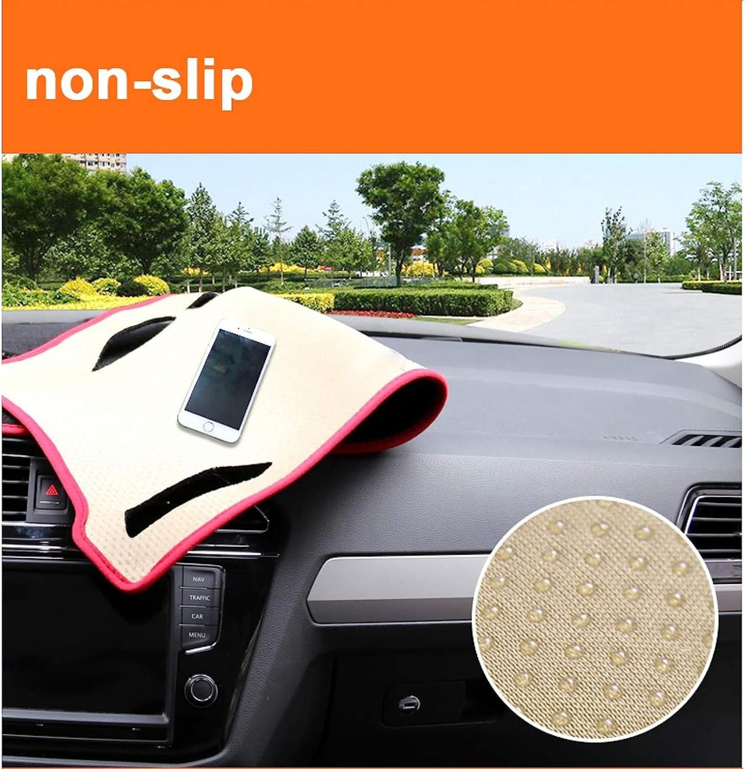 Dashboard Cover Dash Mat for KIA Forte Cerato K3 Vivaro 2013-2018 Dashboard Cover Mat Sun Shade Protect Carpet Anti-Glare