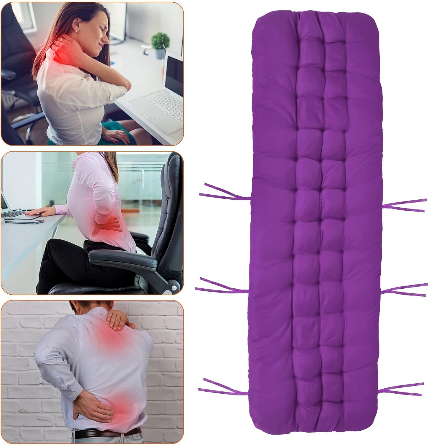 iMounTEK Cojines para silla de salón de 67 x 22 x 4 pulgadas, cojín de tumbona reclinable, mecedora, cojín para sofá o silla para muebles de