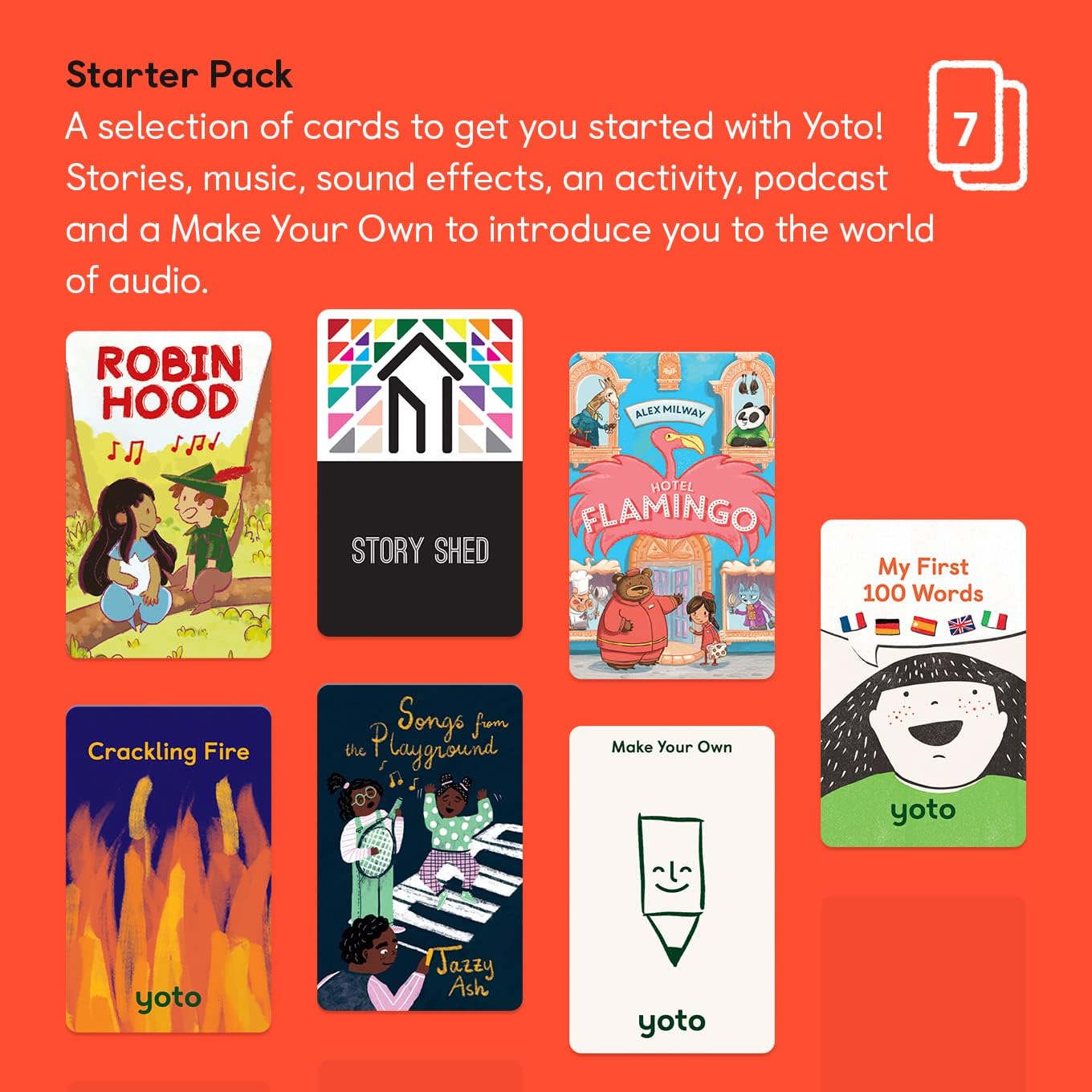 Yoto Altavoz Bluetooth para niños – Reproduce historias, música, podcasts con paquete de inicio