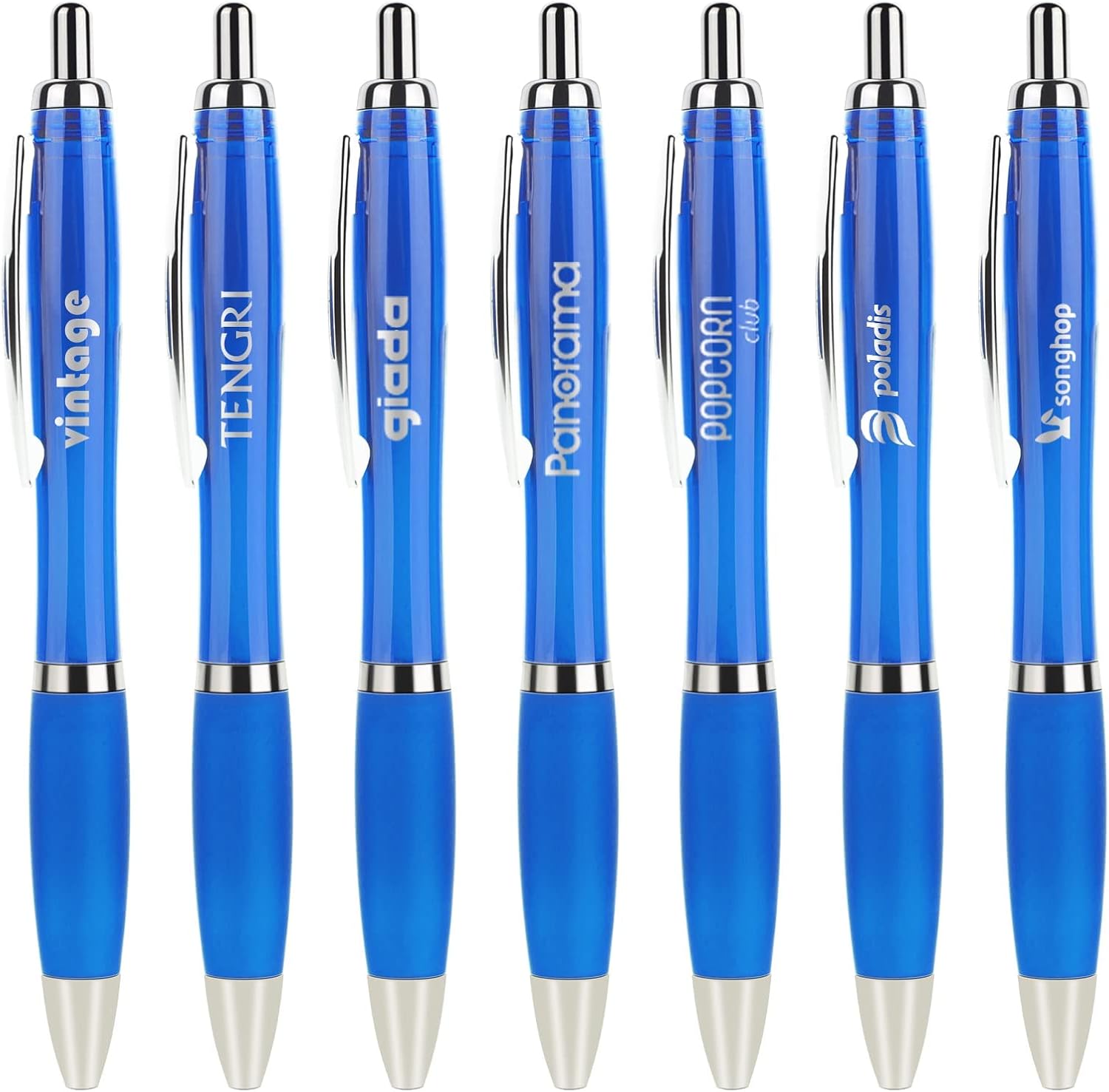 Bolígrafos promocionales con tu logotipo personalizado o texto personalizado, paquete de 100 unidades a granel para negocios, fiestas y eventos,