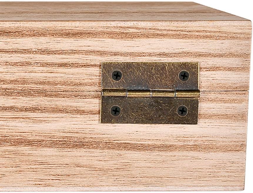 60 piezas de bisagras de bronce antiguo para cajas de joyería de madera, bisagras pequeñas para manualidades hechas a mano, bisagras de caja de