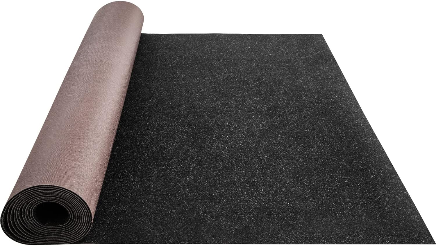 Happybuy Alfombra marina, de 6 pies x 36 pies, color negro carbón de grado marino, alfombra marina con pelo de corte suave y respaldo TPR a prueba