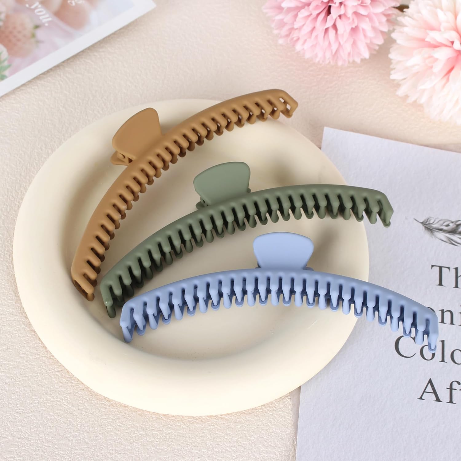 Hold Everything – Pinza para cabello grueso y fino, pasadores de cabello grande para mujeres y niñas, cabello lacio, ondulado y rizado, clip de