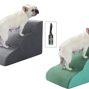 Ryoizen Rampas para escaleras para perros pequeñosmedianos hasta camas y sofás de hasta 18 pulgadas, escalón para mascotas con parte inferior Ryoizen Rampas para escaleras para perros pequeñosmedianos hasta camas y sofás de hasta 18 pulgadas, escalón para mascotas con parte inferior