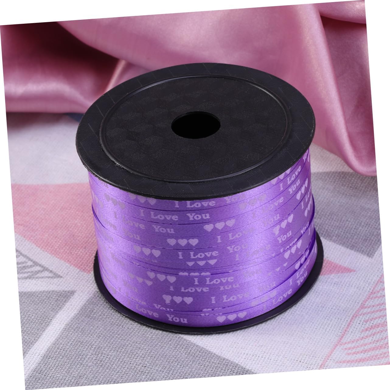 NOLITOY 3 Uds. 100 cintas para manualidades, color morado, para manualidades, cinta de Navidad, cinta de poliéster, cinta decorativa para rizar, San