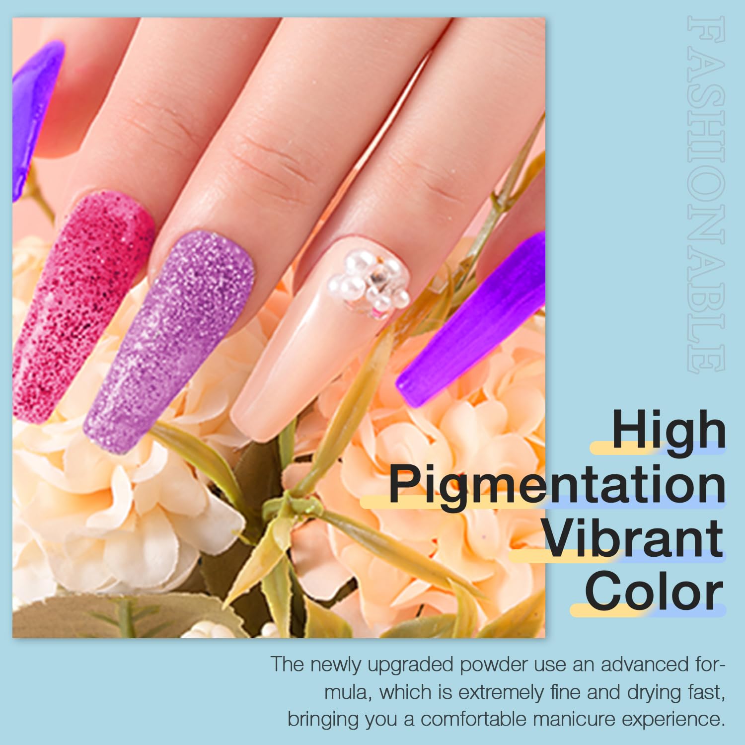 REDNEE Kit de manicura de inmersión de 33 piezas, 24 colores nude, rosa, neutro, sistema de polvo de inmersión para piel, conjunto líquido con base