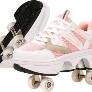 CHSSIH Zapatos de patinaje para niñas y niños Tenis para mujer, zapatos con ruedas retráctiles Cumpleaños Navidad para niños CHSSIH Zapatos de patinaje para niñas y niños Tenis para mujer, zapatos con ruedas retráctiles Cumpleaños Navidad para niños