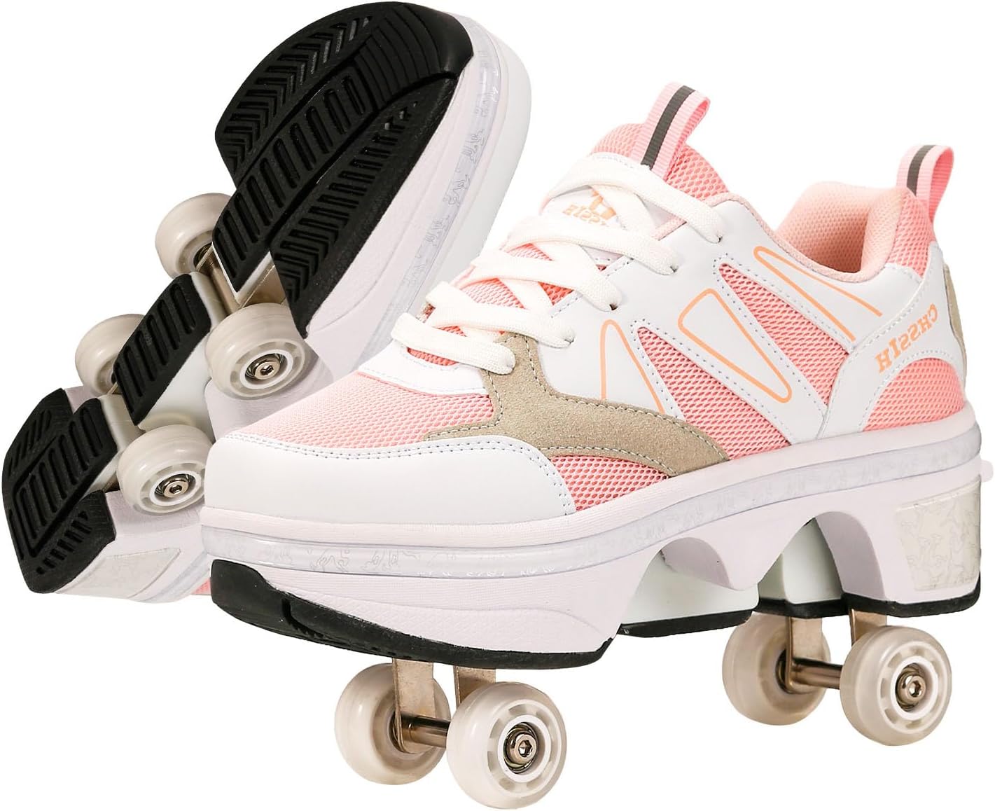 CHSSIH Zapatos de patinaje para niñas y niños  Tenis para mujer, zapatos con ruedas retráctiles  Cumpleaños Navidad para niños