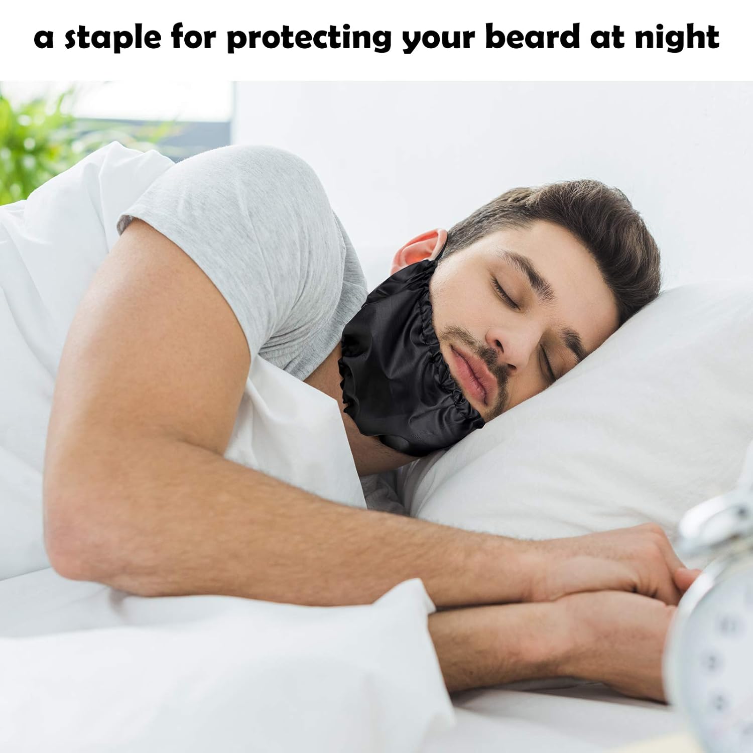 9 piezas bandana para barba cubre barba facial delantal de barba tapas facial protector de barba babero para la hora de acostarse, Negro, azul, café