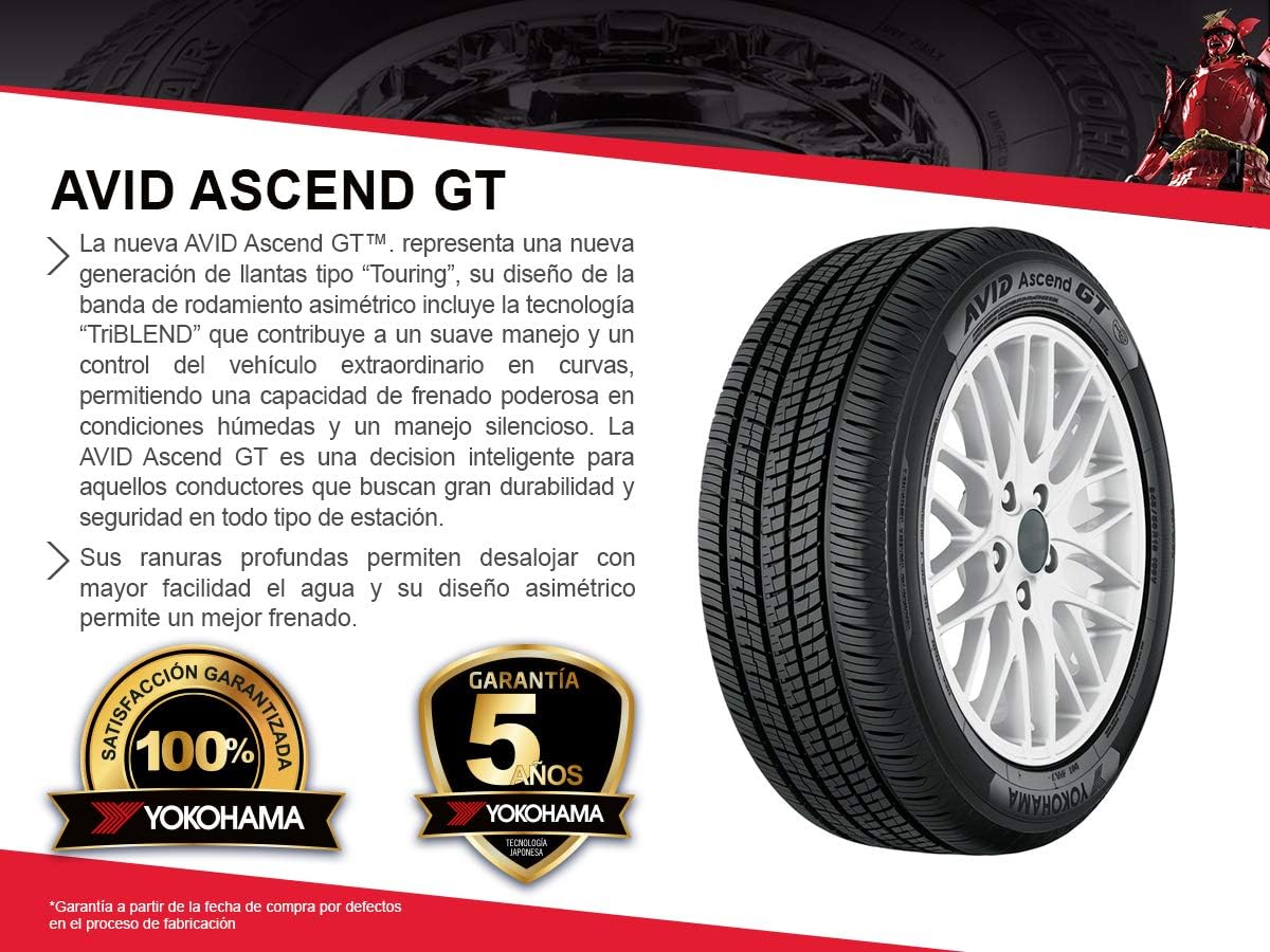 Yokohama Avid Ascend GT Touring – 24550R18 100V – Neumático radial
