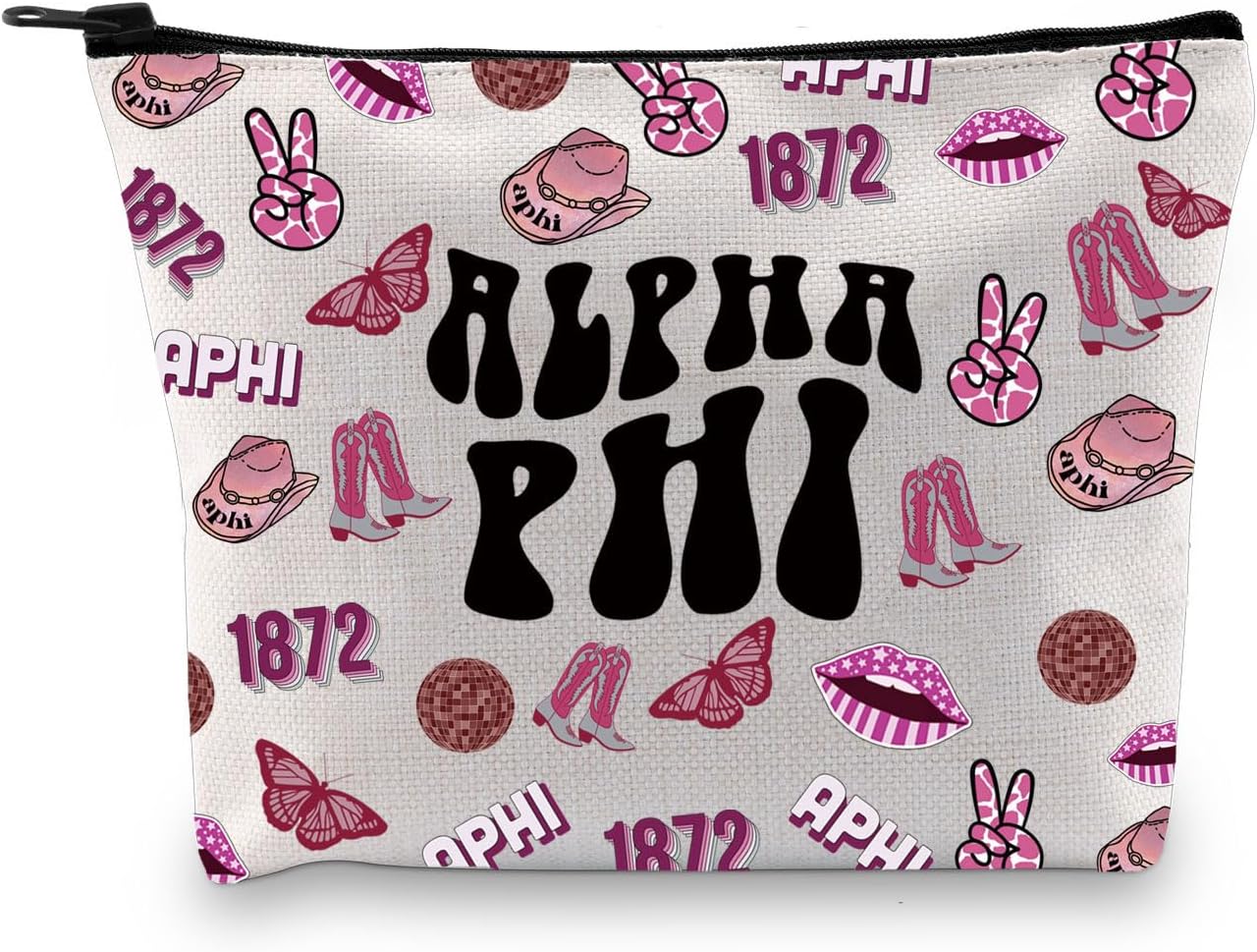 Regalo para hermana griega de hermandad de mujeres, regalo para el día de la oferta, bolsa de cosméticos para hermanas, regalo para hermanas, Bolsa