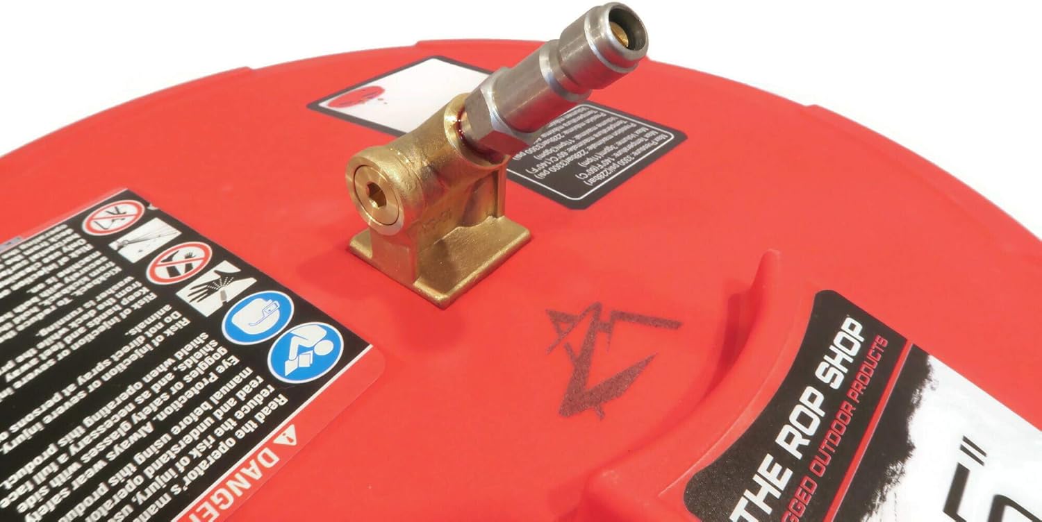 The ROP Shop – Agarre limpiador de superficies con 2 boquillas de acero inoxidable, más de 2000 rpm