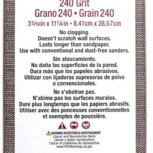 HYDE 09940 Hojas de red de lijado abrasivo, grano 240 HYDE 09940 Hojas de red de lijado abrasivo, grano 240